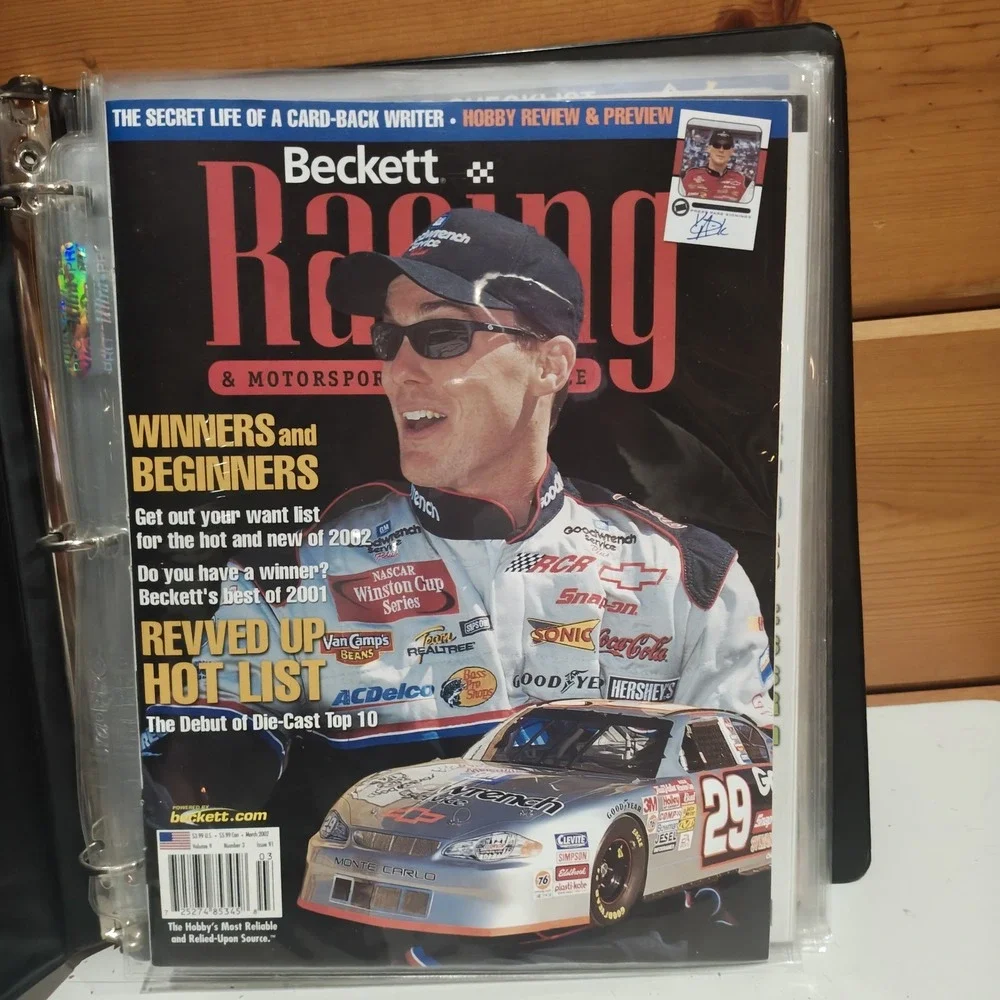 Vintage Beckett Racing Magazine March 2002 Near Mint Protective Sleeved